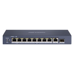 Switch 8 PoE + 1 Uplink , 2 Ã— Gigabit Hi-PoE ports Max. 90 W PoE output- HikVision DS-3E0510HP-E