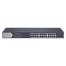 Switch 24 PoE Gigabit+2 SFP, 225W, Fara management - HikVision DS-3E0526P-E/M