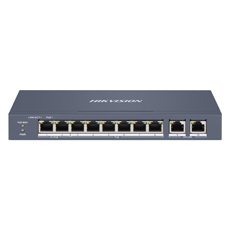 Switch 8 PoE 100Mbps +2 Uplink Gbit , 90W, 300m, management - HikVision DS-3E1310HP-EI