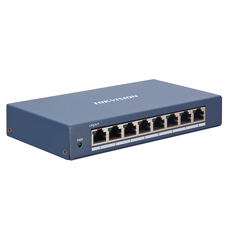 Switch 8 porturi Gigabit, Cu management,  16Gbps - HikVision DS-3E1508-EI