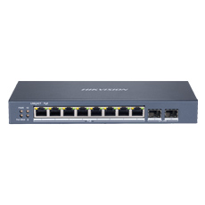 Switch 8 porturi PoE + 2 Porturi SFP, 110W, cu management - HikVision DS-3E1510P-E