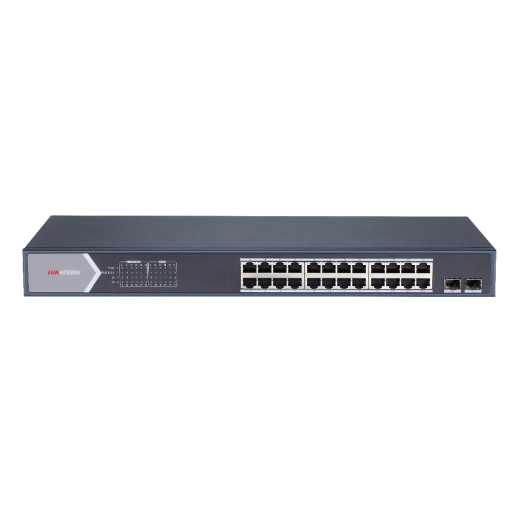 Switch 24 PoE 370W + 2 Porturi SFP- HikVision DS-3E1526P-E