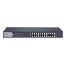 Switch 24 PoE 370W + 2 Porturi SFP- HikVision DS-3E1526P-E