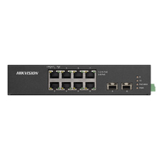Switch 8 PoE + 2 Uplink SFP, 110W, Port Hi-PoE/Extended PoE 300 m- HikVision DS-3T0510HP-E-HS