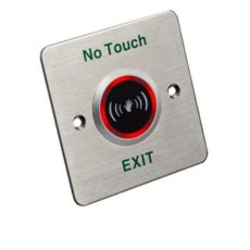 Buton iesire no touch cu montaj ingropat, panou inox durabil, pentru rame inguste-HikVision DS-K7P03