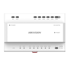 Modul conectare instalatii de interfonie cu conexiuni pe 2 fire, 6 canale - HikVision DS-KAD706