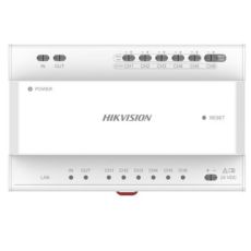 Distribuitor IP 2-wire, 6 porturi, montaj DIN, 24VDC - HikVision DS-KAD706Y