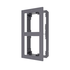 Panou frontal pentru 2 module de videointerfon modular, aluminiu - HikVision DS-KD-ACW2