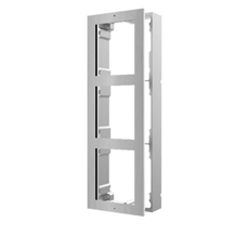 Panou frontal de 3 module, aplicat, otel inoxidabil - HikVision DS-KD-ACW3/S