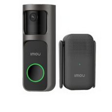 Sonerie video wireless 3MP PIR IR 5m, acumulator 5000mAh, microfon si difuzor- Imou DB-2SP-3T0W/DS2S