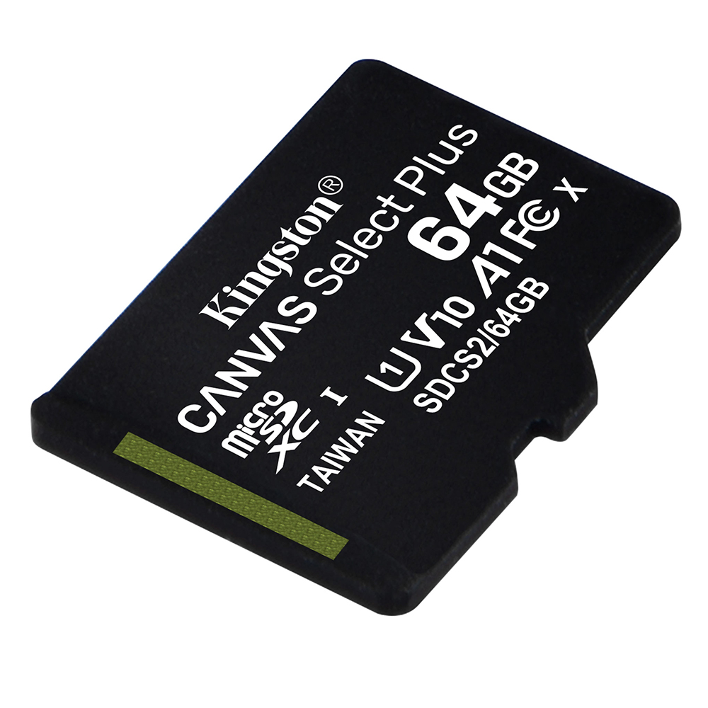 Card MicroSD 64Gb, CANVAS Select Plus, Clasa 10 UHS-I, R: 100 MB/s - Kingston SDCS2/64GBSP