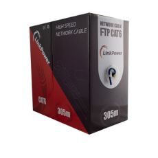 Cablu FTP CAT6 cupru albastru 305m ecranat retele - LinkPower LINK-FTP-CAT6-305