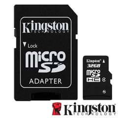 Micro SDHC 32GB, Clasa 4, Adaptor SD - Kingston SDC4/32GB