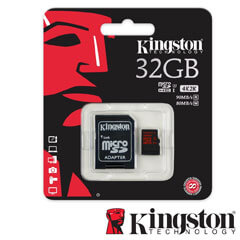 Micro SDHC 32GB, Clasa 3, Adaptor SD - Kingston SDCA3/32GB