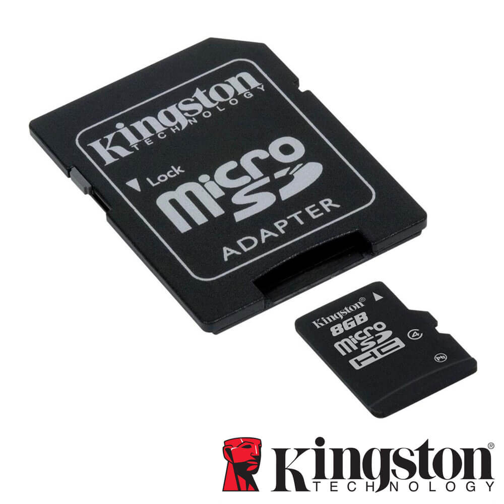 Micro SDHC 8GB, Clasa 4, Adaptor SD - Kingston SDC4/8GB