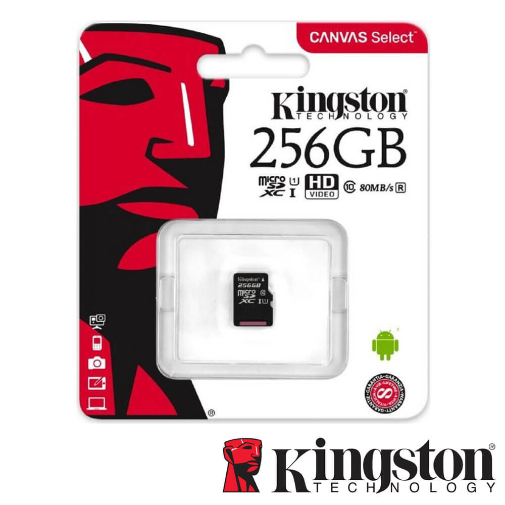 Micro SDXC 256GB, Clasa 10 UHS-I - Kingston SDCS/256GBSP