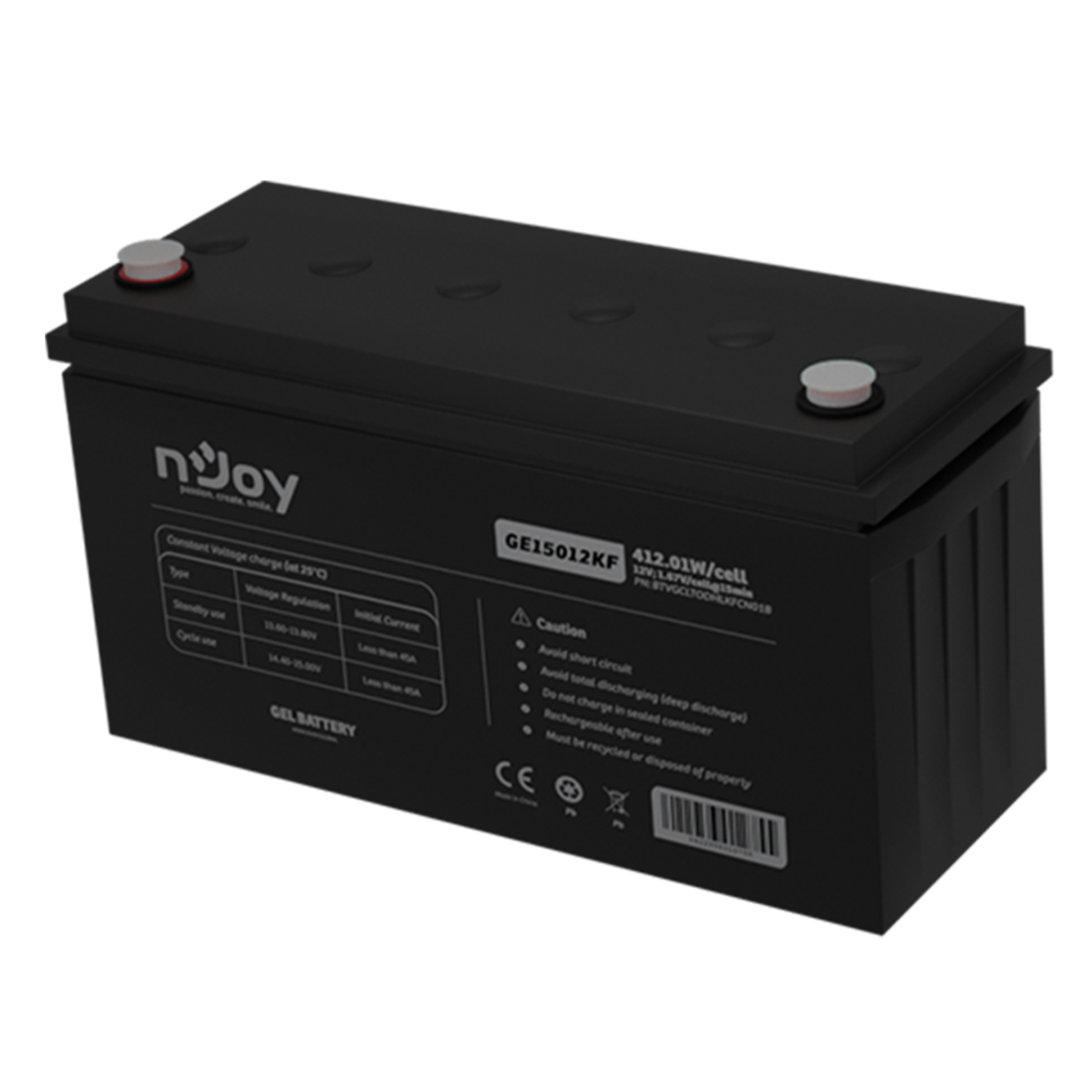 Acumulator VRLA GEL 12V 150Ah, Fara intretinere - NJoy GE15012KF
