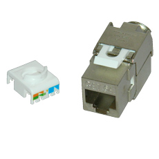 Keystone Cat.6A, Gigabit, FTP, prindere pe fir reglabila, sistem prindere rack - Emtex EMT-KJ6A-FTP