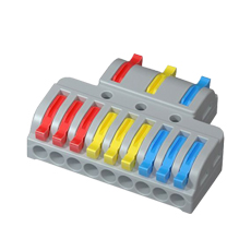 Conector de cabluri cu functie de multiplicator, 3 x 1 la 3, maxim 4mmÂ² - OEM ET-LT-933
