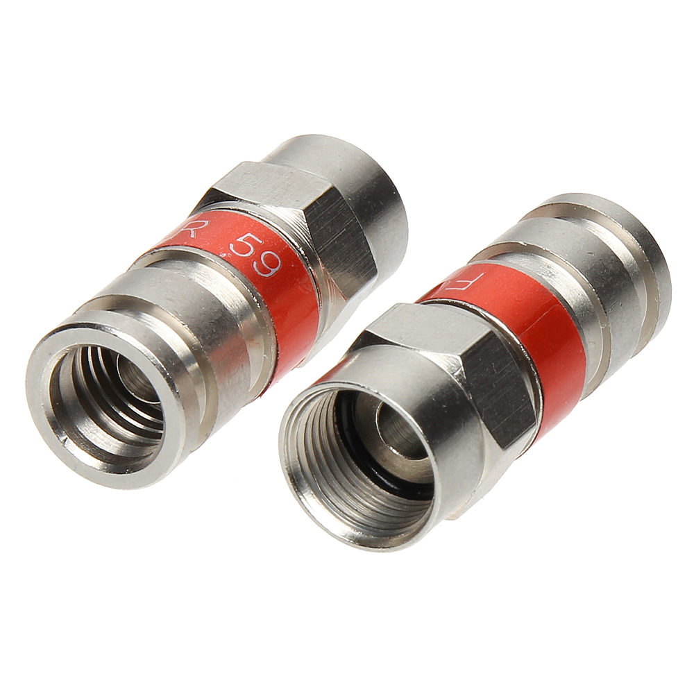 Mufa F prin compresie pentru cablu coaxial RG59 Master - OEM F-RG59-M