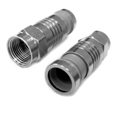 Mufa F COMPRESIE cu garnitura cauciuc pt.cablu RG6 - OEM F-RG6-M