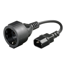 Cablu alimentare IEC - SCHUKO, 20 cm - OEM IEC-SCHUKO-20