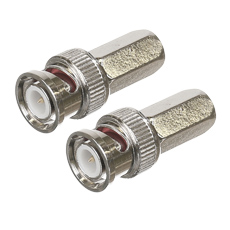 Mufa BNC cu filet pentru cablu coaxial RG59, set 10buc - OEM LN-CT059A