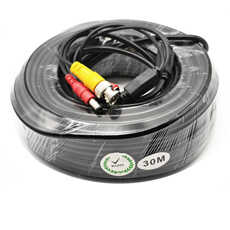Cablu gata mufat mama-tata alimentare + video BNC, lungime 30m - OEM LN-EC04-30M