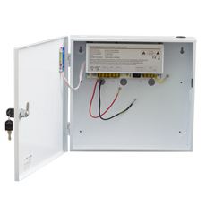 Sursa de alimentare 12V/10A, back-up in cabinet metalic - OEM SDC-12-10B