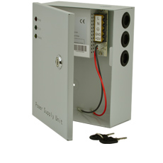 Sursa de alimentare 12V, 3A, back-up in cabinet metalic - OEM SDC-12-3B