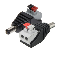 Conector de alimentare tata, 12V, cu terminal rapid, set 100buc. - OEM SDC-KAT100