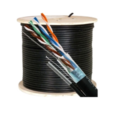 Cablu FTP 8x0.52 cu sufa pentru exterior, rola 305m, culoare neagra - OEM TSY-FTP5E-MESS