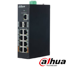 Switch PoE 8 porturi + 2 porturi prin fibra optica + 1 port HI-POE - Dahua PFS3211-8GT-120