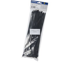  Bride plastic, culoare neagra, 3,5 x 290mm, Punga de 100buc - Elematic 5310/C 