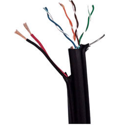 FTP Cat 6 CUPRU + Alimentare 2 X 1.0 mm din cupru litat + SUFA - PSS FTP-CAT6-SUFA-A