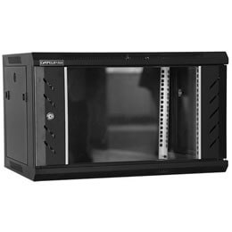 Cabinet metalic, 6 Unitati, Neasamblat, Culoare Neagra - DATEUP Rack 6U 600x600