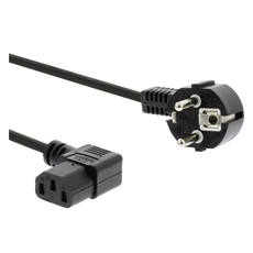 Cablu alimentare calculator IEC C13 - Schuko, 2 m, 90 grade - PremiumCord KPSP2-90