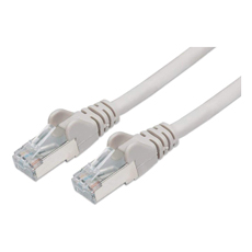 Patchcord SFTP RJ45-RJ45 Cat.6A, 1m, gri - PremiumCord SFTP-6A-1-G