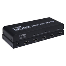 Splitter HDMI 1 intrare - 2 iesiri, 4K x 2K, Alimentator - PremiumCord khsplit4b-4 HDMI