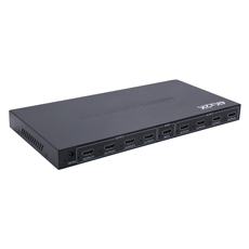 Splitter HDMI 8 porturi, 1 intrare - 8 iesiri, 4K, FULL HD, 3D, alimentator - PremiumCord khsplit8b