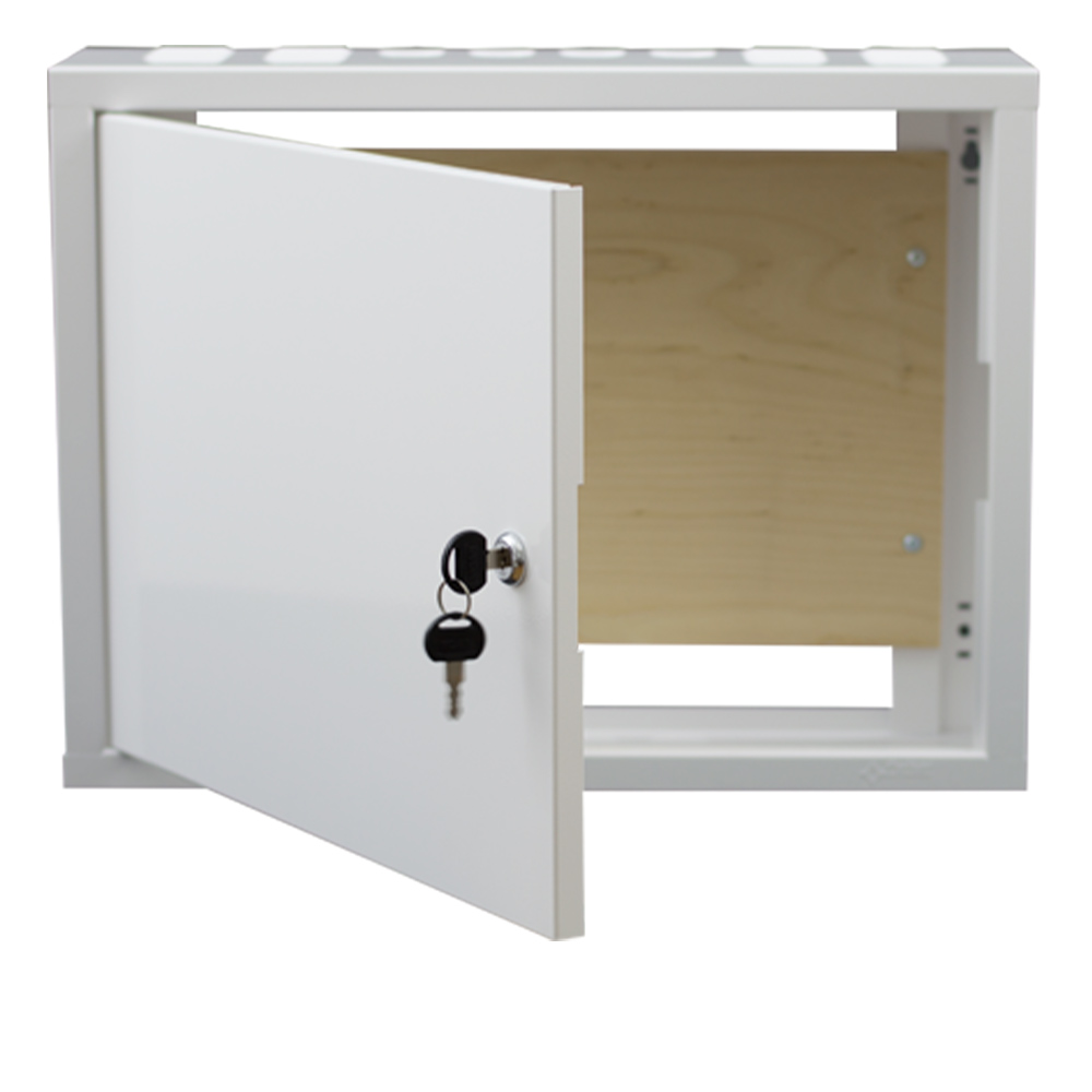 Cabinet universal, placa montaj, yala, usa detasabila, accesorii fixare - Pulsar AWO654