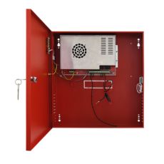 Sursa de alimentare 27.6V/9.2A, cutie metalica cu loc acumulatori 2x17Ah/12V - Pulsar EN54C-10A17