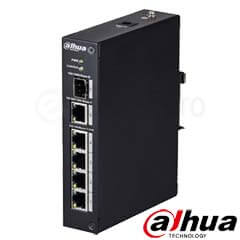 Switch 4 PoE 100 Mbps +1 Uplink 1000 Mbps + 1 SFP, 60W,  fara Hi-PoE - Dahua PFS3106-4P