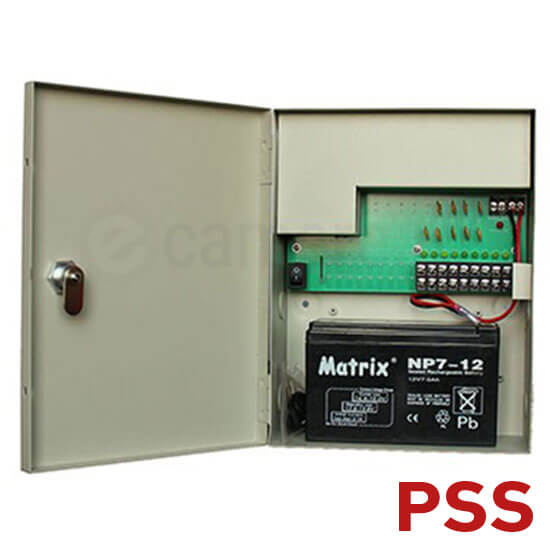 Sursa alimentare 12V DC/ 10A cu back-up - PSS TSS-1210-D9B