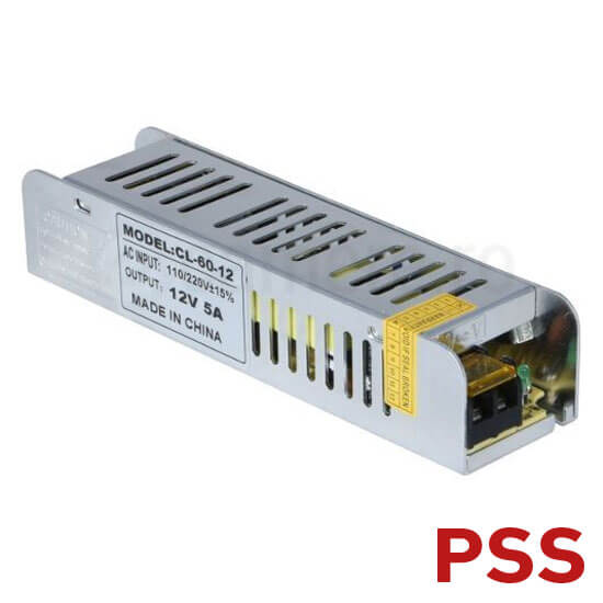 Sursa alimentare in comutatie 12V DC 5A - PSS PS-LED1