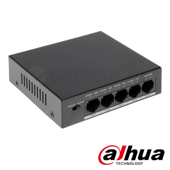 Switch POE 4 porturi - Dahua PFS3005-4P-58