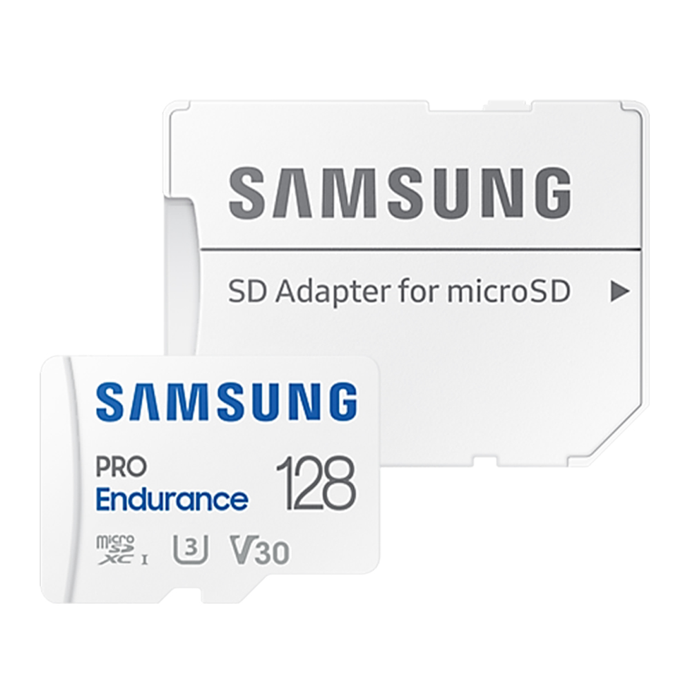 Card memorie PRO Endurance, 128GB, Clasa 10, pana la 40MB/S, adaptor - Samsung MB-MJ128KA/EU