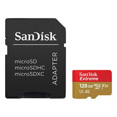 Card memorie 128GB, Clasa 10, Citire:100MB s, Seria Extreme - SanDisk SDSQXA1-128G-GN6MA