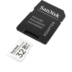 Card memorie 32GB, Clasa 10, Seria High Endurance - SanDisk SDSQQNR-032G-GN6IA