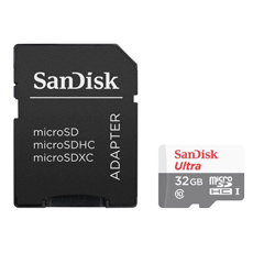 Card memorie 32GB, Clasa 10, Seria Ultra - SanDisk SDSQUNR-032G-GN3MA